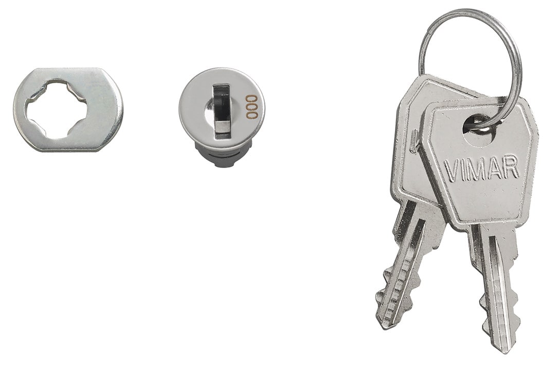 VIMAR - Serratura con Chiave in Metallo per Centralini Estetici con 2 Chiavi V53597