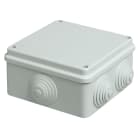 VIMAR - Scatola Derivazione Parete IP55 100x100x50mm Passacavi Acciaio Inox Grigio RAL 7035