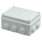 VIMAR - Scatola Derivazione Parete IP55 150x110x70mm Passacavi Acciaio Inox Grigio RAL 7035 V55106