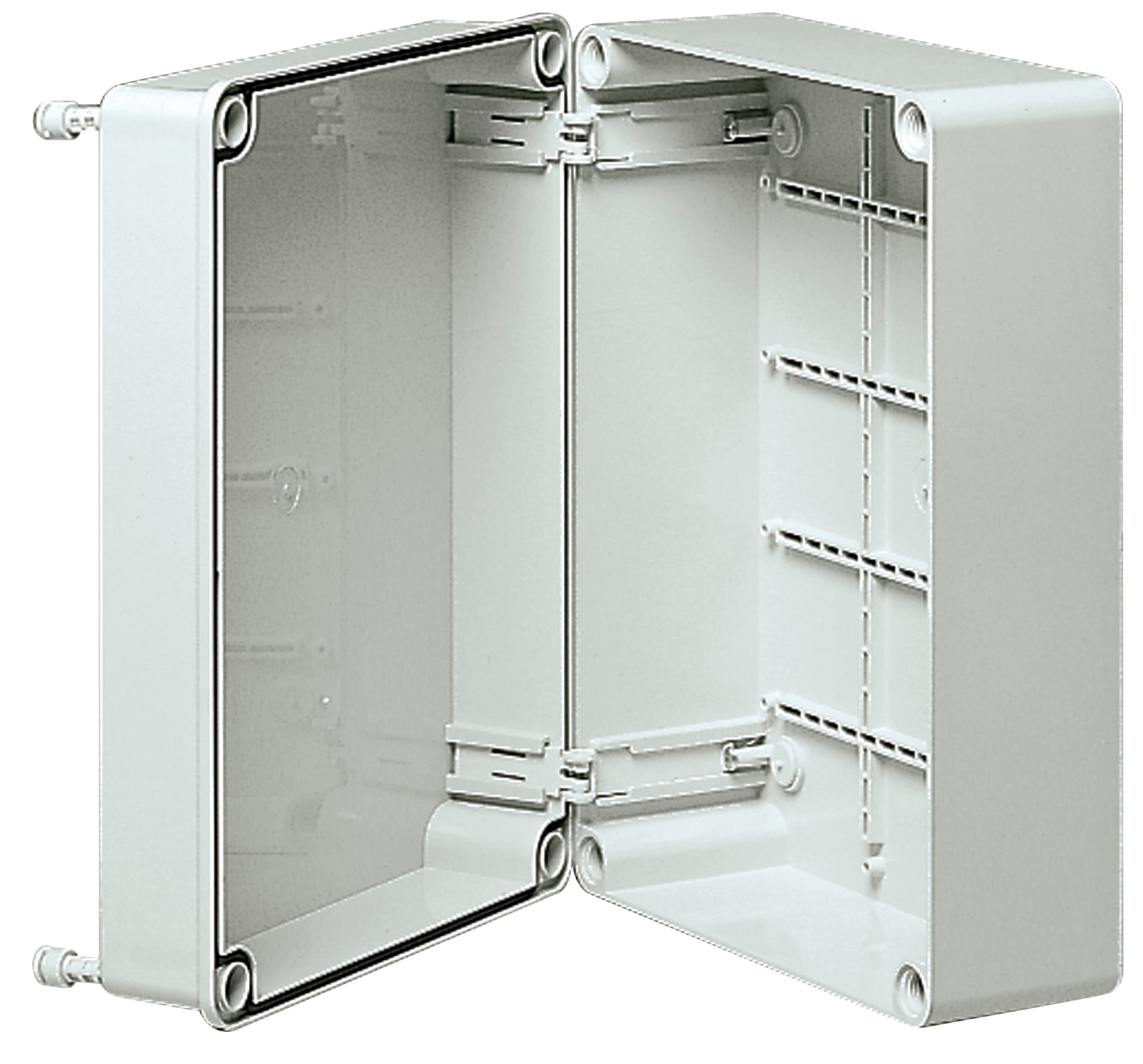 VIMAR - Scatola Derivazione Parete IP56 300x220x120mm Grigio RAL 7035 con Cerniere V55209