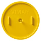 VIMAR - Coperchio antimalta giallo per scatole V71001 e V71001.Au diametro 60mm