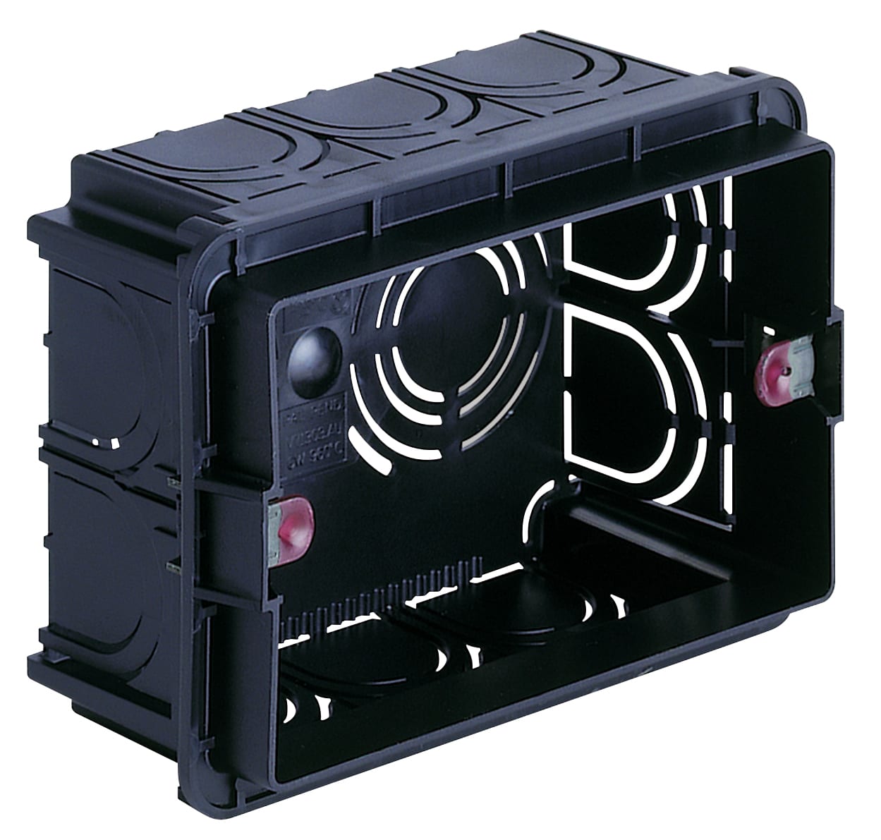 VIMAR - Scatola da Incasso Rettangolare Unificata 3 Moduli Nero per Pareti in Muratura Gw 960°C