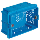 VIMAR - Scatola da Incasso Rettangolare 3 Moduli Azzurro per Pareti in Muratura 650°C