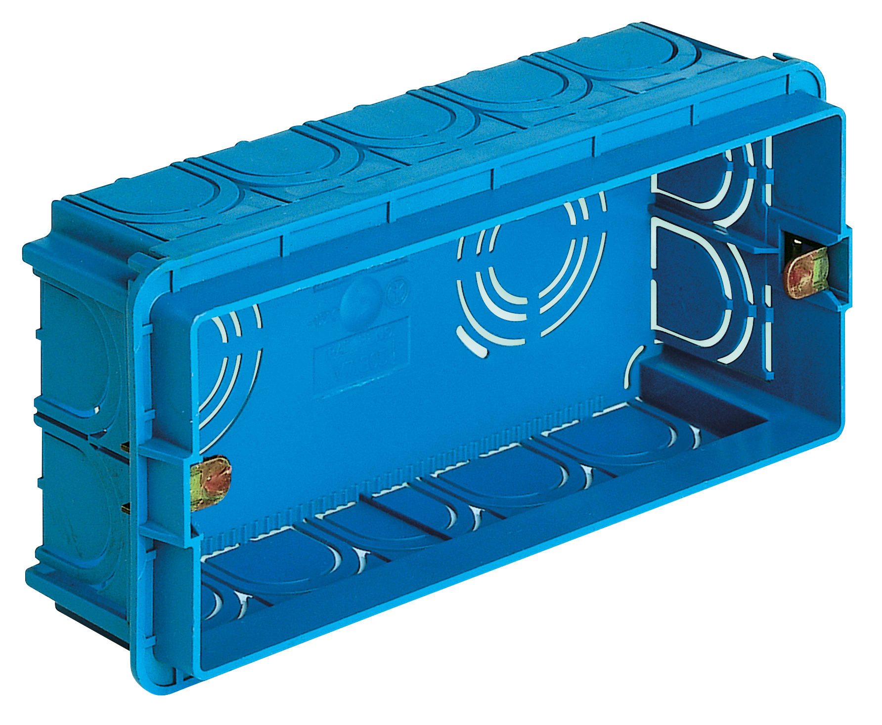 VIMAR - Scatola da Incasso Rettangolare 5 Moduli Azzurro per Pareti in Muratura Gw 650°C V71305