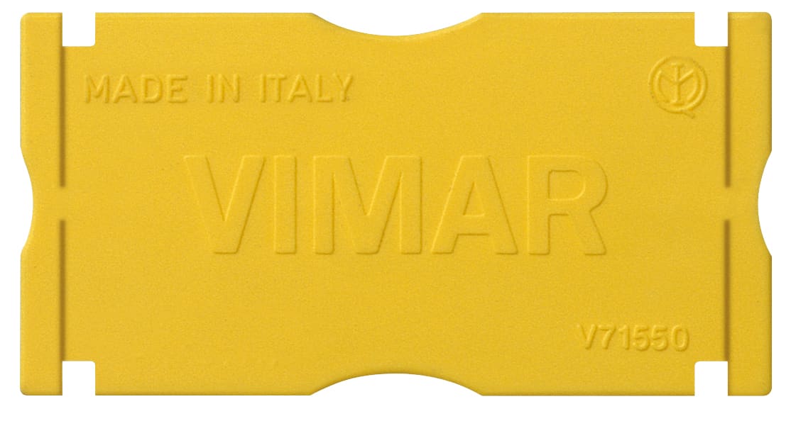 VIMAR - Separatore per scatole da incasso giallo V71303, V71304, V71305, V71306 - Vani elettricamente separati V71550