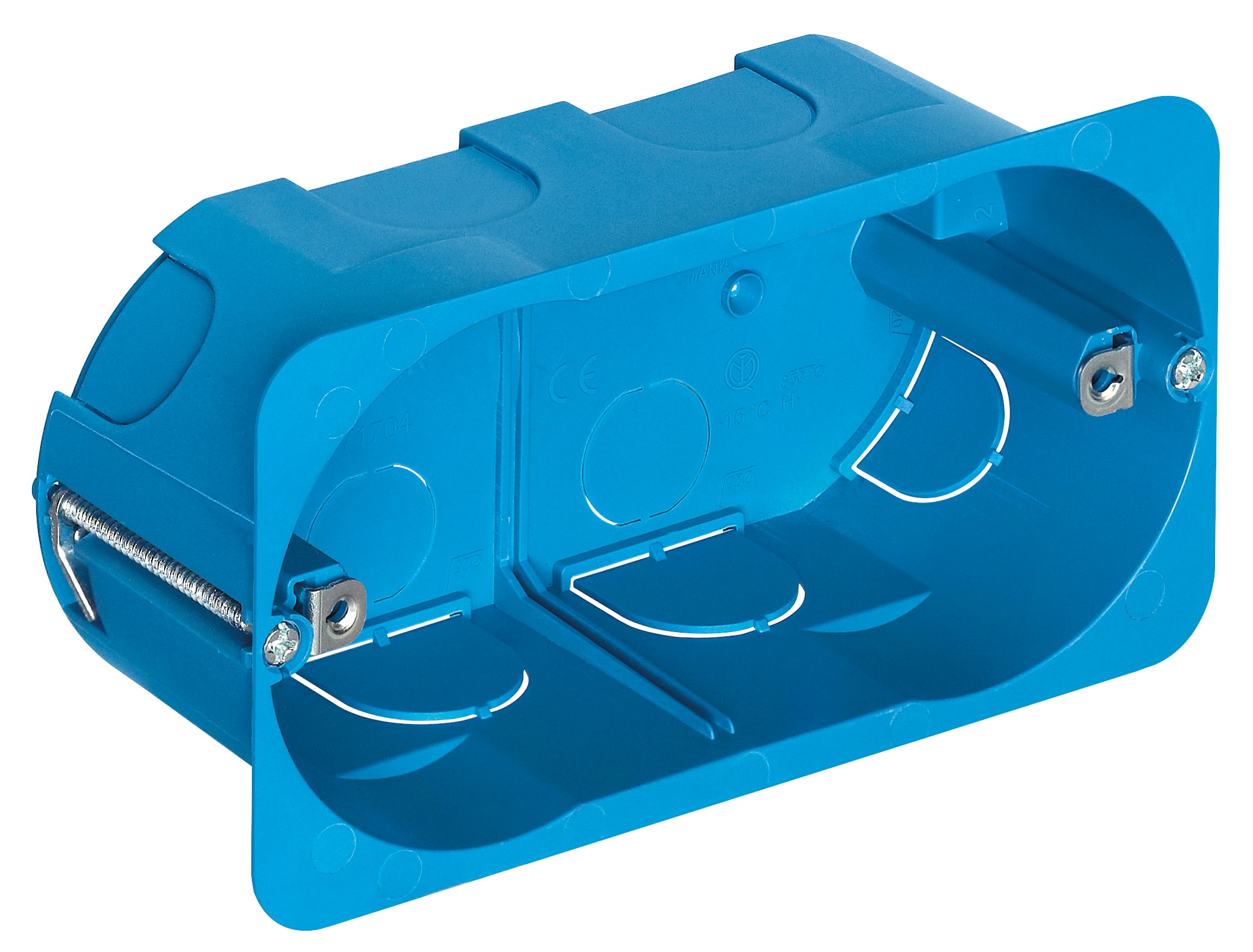 VIMAR - Scatola da Incasso 4 Moduli Azzurro per Pareti Leggere con Resistenza al Calore 850°C