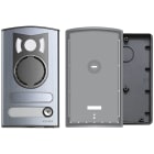 VIMAR - Placca audio video da parete o incasso con 1 tasto, predisposta per aggiunta tasto R131, compatibile con unità specifiche, alluminio anodizzato.