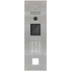 VIMAR - Targa audio video Due Fili Plus a colori con tastiera, display, rubrica elettronica, foro 40x40 mm per lettore accessi, acciaio inox.