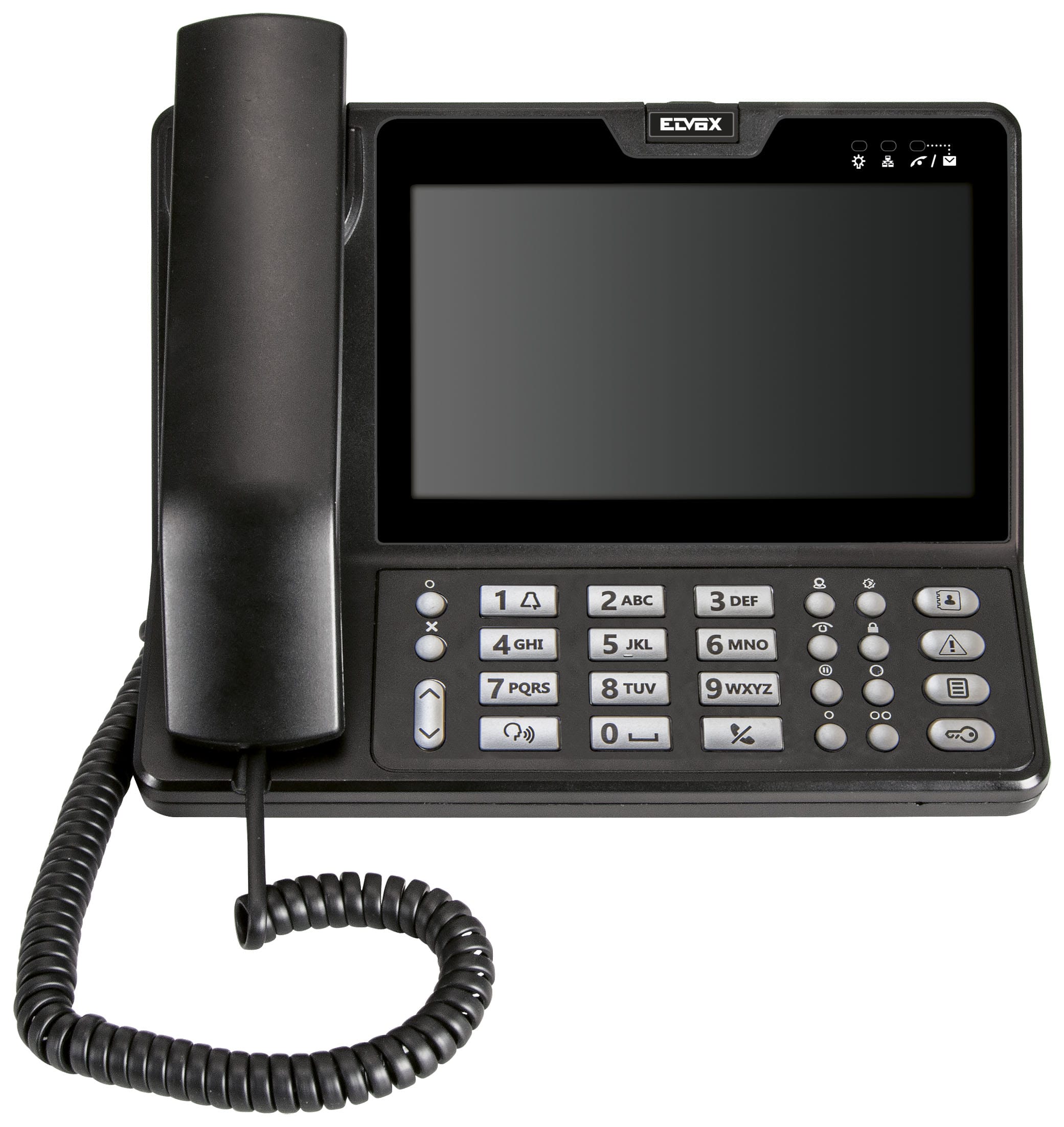 VIMAR - Centralino portineria Due Fili Plus nero con display LCD 7 pollici, tastiera, rubrica, chiamate, allarmi, fasce orarie, zone competenza.