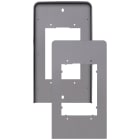 VIMAR - Adattatore Universale Supporto Pixel 1M Ardesia con Cornice Parapioggia per Installazione Targa Modulo su Altre Scatole da Incasso