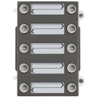 VIMAR - Modulo Frontale 10 Pulsanti Doppia Fila Pixel Heavy Grigio Sablé 41010 Impatti Meccanici Esterni Ik10 Protezione Ip54