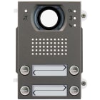 VIMAR - Modulo Frontale Audio/Video 4 Pulsanti Doppia Fila Teleloop Protesi Acustiche Pixel Heavy Grigio Sablé Protezione Impatti Meccanici Esterni Ik10 IP54