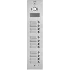 VIMAR - Placca Steely 2F+ A/V 12 Pulsanti Acciaio Inox Audio Video 4 Moduli