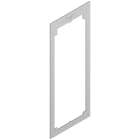 VIMAR - ADATTATORE PER PLACCA FLAT 2M ACCIAIO
