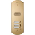 VIMAR - Placca Patavium Ottone Satinato 2 Moduli con 3 Pulsanti e Audio