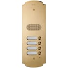 VIMAR - Placca Patavium Ottone Satinato 2 Moduli con 4 Pulsanti e Audio