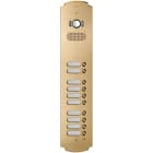 VIMAR - Placca Audio Video 4 Moduli con 10 Pulsanti Ottone Satinato Patavium