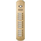 VIMAR - Placca Audio Video 4 Moduli con 12 Pulsanti Ottone Satinato