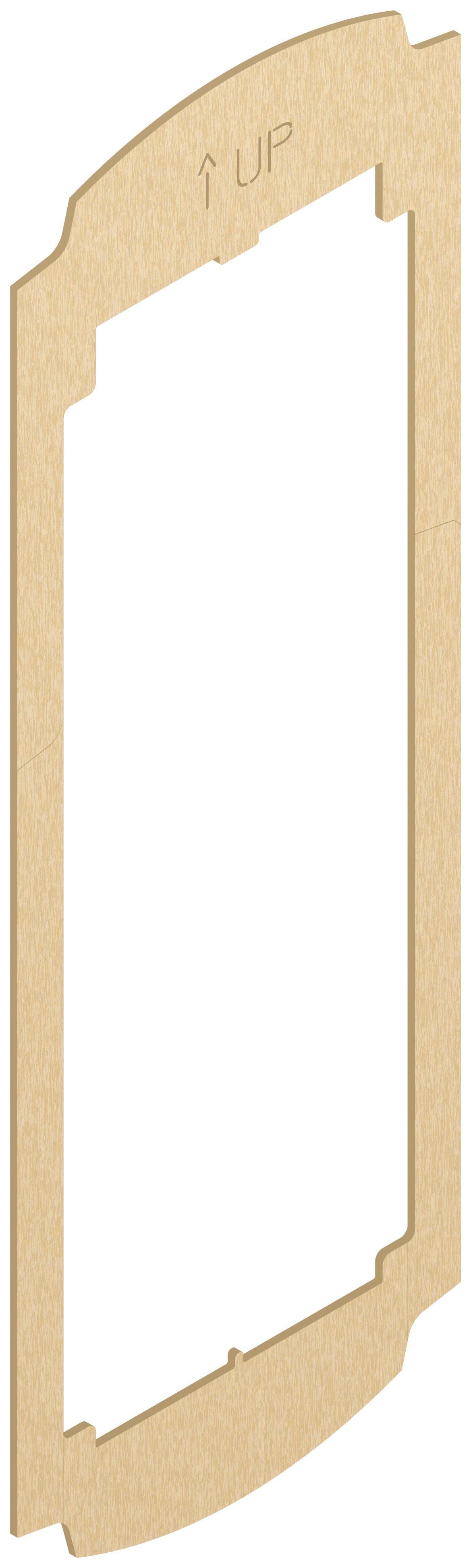 VIMAR - Adattatore Placca Flat 2M Ottone per Muri Irregolari Patavium 2 Moduli