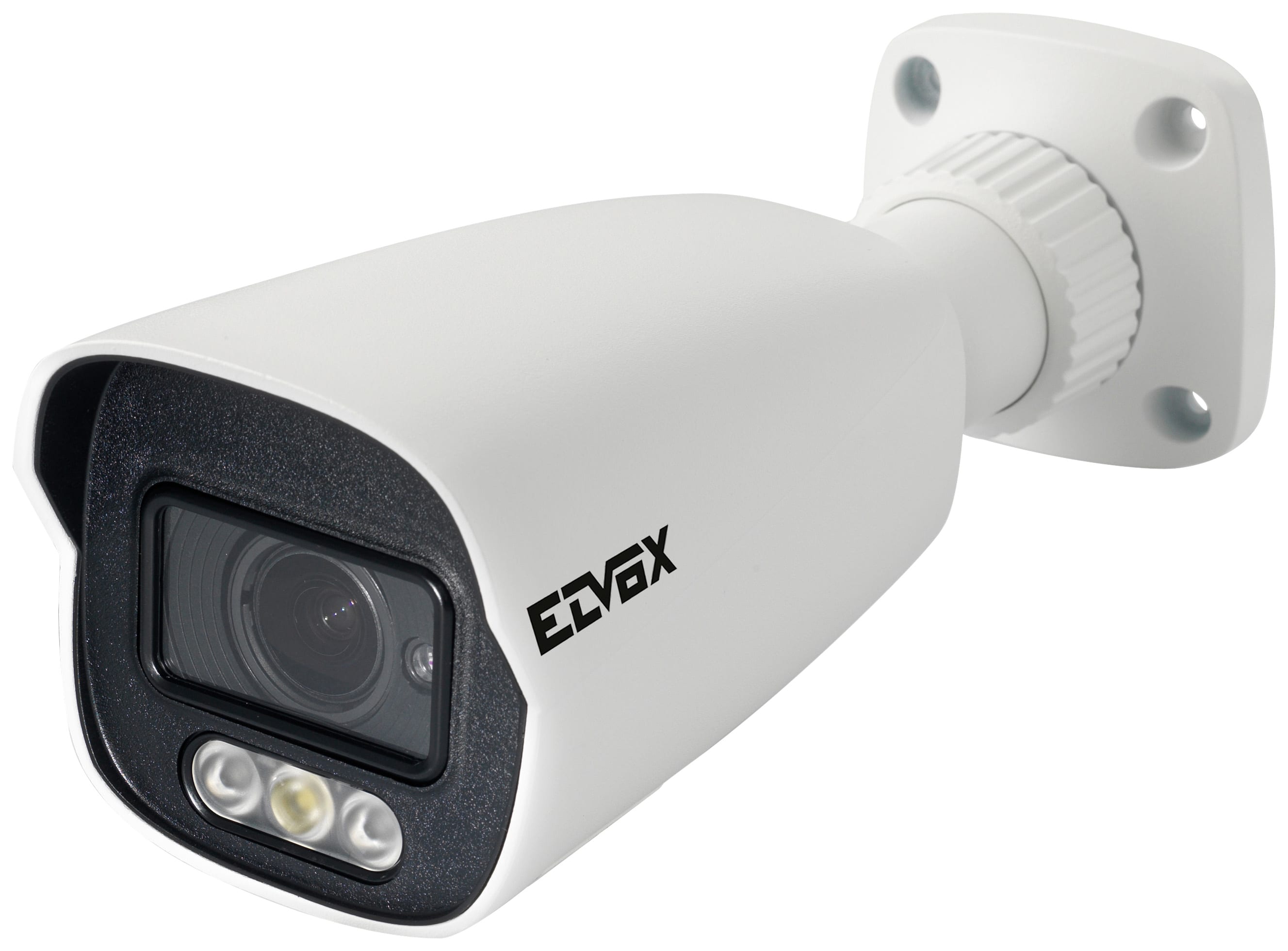 VIMAR - Telecamera bullet IP 8 Mpx, CMOS 1/2,8, fuoco fisso 2,8 mm, IR meccanico, PoE/12 Vdc, slot SD, visione notturna, IP67, 81x81x218 mm, 640 g.