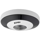 VIMAR - Telecamera fisheye IP 6 Mpx, obiettivo 1,65 mm, visione 360°, IR 10/20 m, PoE/12 Vdc, microfono, allarme, IP67, dimensioni ø130x46 mm, peso 520 g.