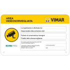 VIMAR - Cartello Area Videosorvegliata per Sicurezza Domestica
