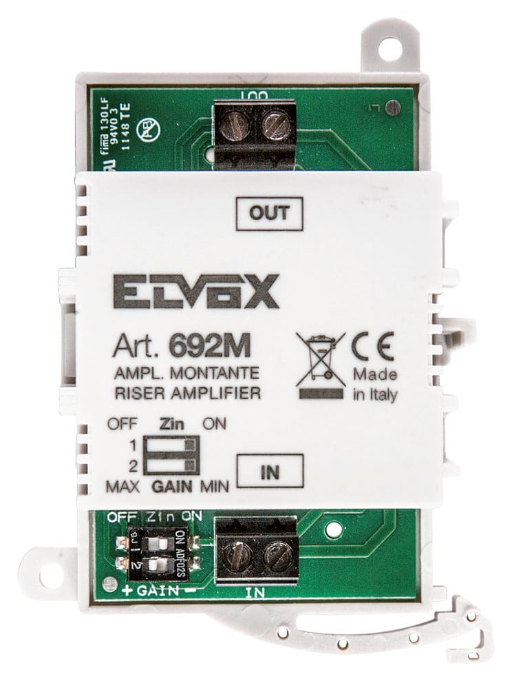 VIMAR - Amplificatore Segnale Video Montante Guida Din 60715 Th35 Occupa 1 Modulo 17,5 Mm