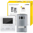 VIMAR - Kit videocitofonico monofamiliare vivavoce a colori Due Fili Plus con targa in alluminio, unità audio/video, videocitofono 4,3 pollici, alimentatore.