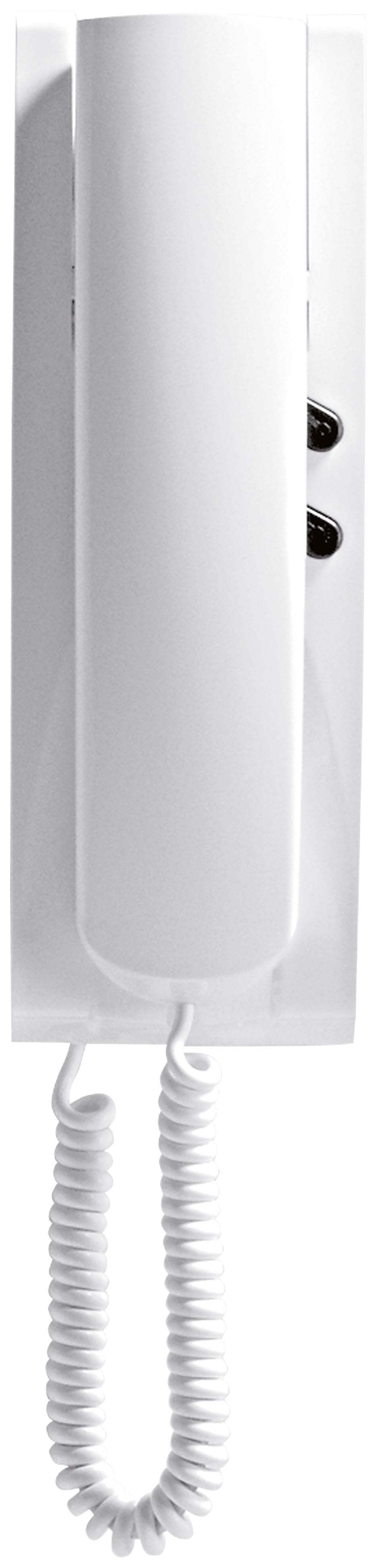 VIMAR - Citofono da Parete Sound System Bianco Senza Segreto di Conversazione per Portiere Elettrico e Videocitofonia con Altoparlante