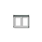 VIMAR - CORNICE PER 2 MODULI 2X1 GRIGIO LUCE