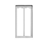 VIMAR - CORNICE PER 2 PLACCHE 3M ALLUMINIO