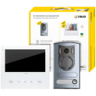 VIMAR - Kit videocitofonico bifamiliare vivavoce a colori Due Fili Plus con videocitofono TAB 7S UP Wi-Fi e unità audio/video a colori 13F2.1.