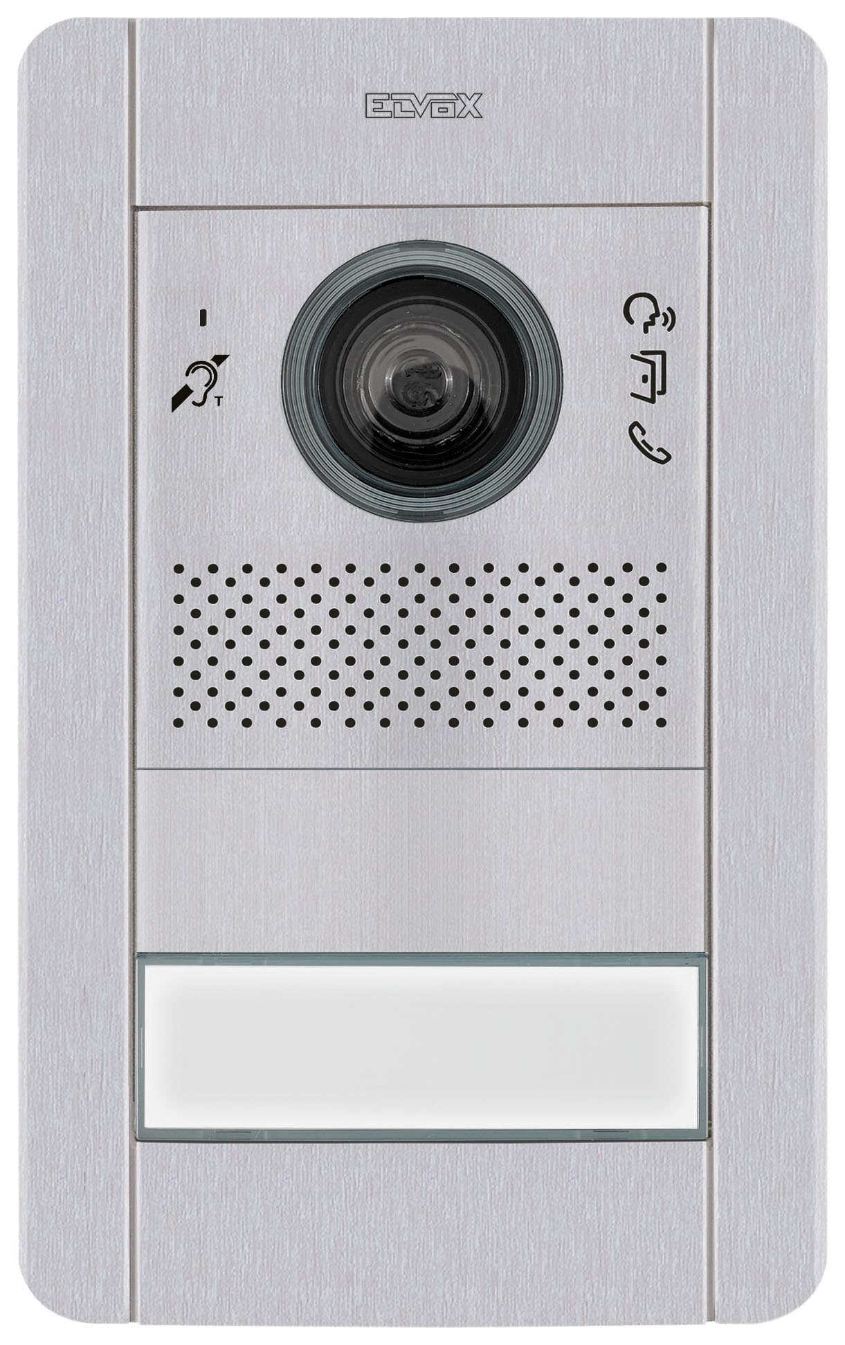 VIMAR - Targa pixel sip a/v una chiamata, kit audio video sip con unità teleloop grandangolo, modulo frontale, tasto, copriforo, supporto, scatola.