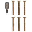 VIMAR - Kit 6 viti e chiave per Pixel Up Champagne - Ricambio per kit viti e chiave Pixel Up Champagne