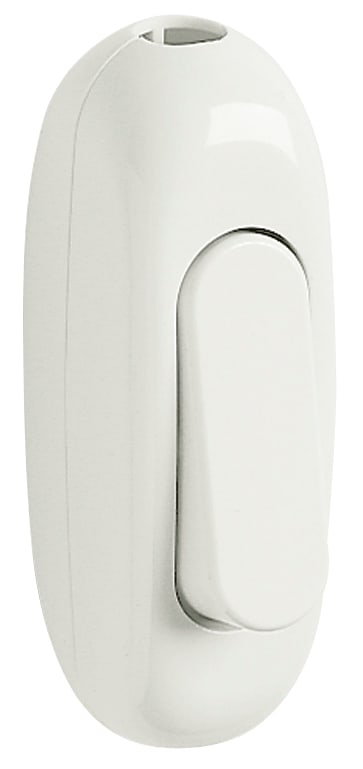 VIMAR - Interruttore Terminale 1P 2[16]A Bianco - Tasto Bilanciere per Cavo Piatto 250 V~