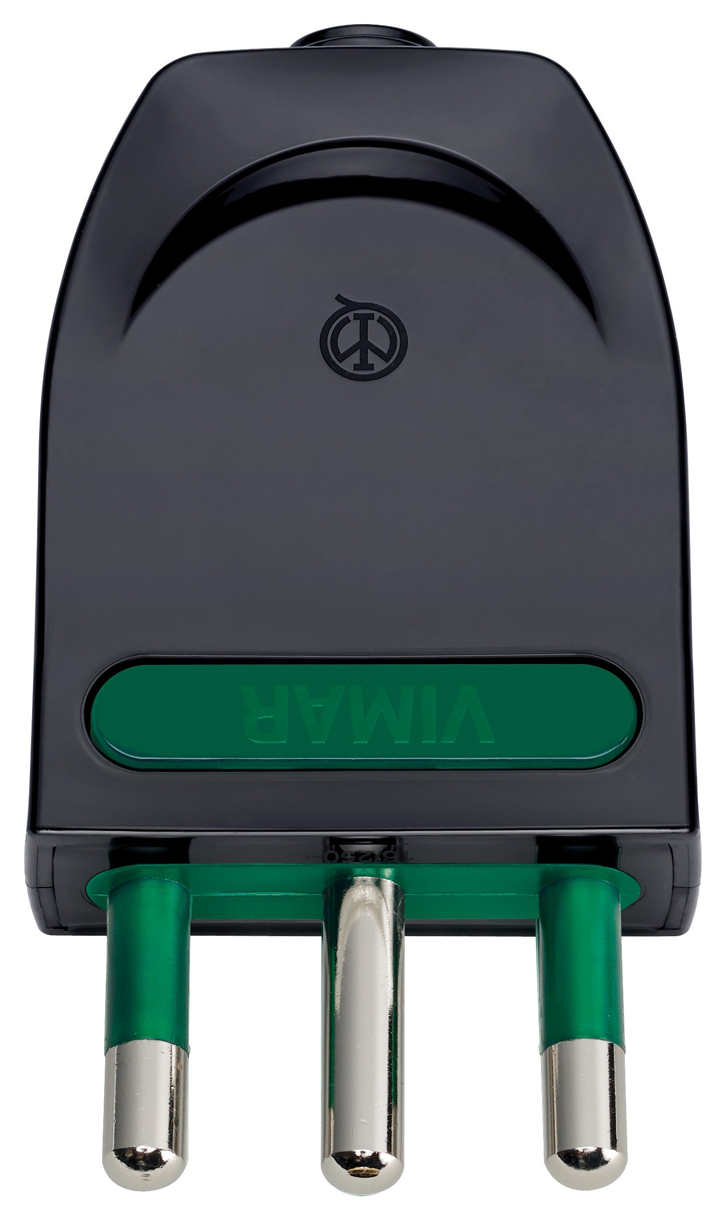 VIMAR - Spina Sicury 2P+T 16A Nero - Spinotti Orientabili Standard Italiano S17-Spb17