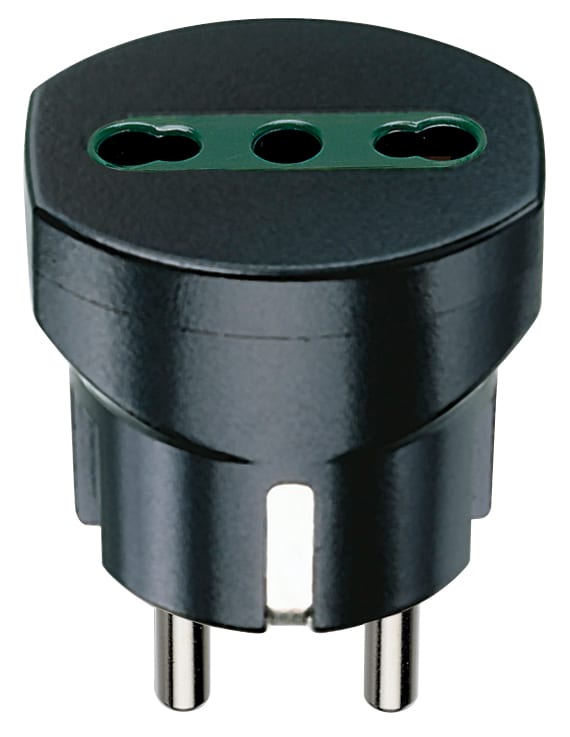 VIMAR - ADATTATORE TED./FRANC.+P17/11 NERO
