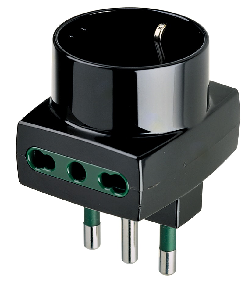 VIMAR - ADATTATORE MULT. S17+2P17/11+P30 NERO