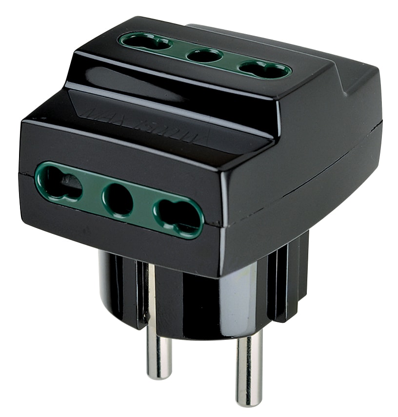VIMAR - ADATTATORE MULT. S31+3P17/11 NERO