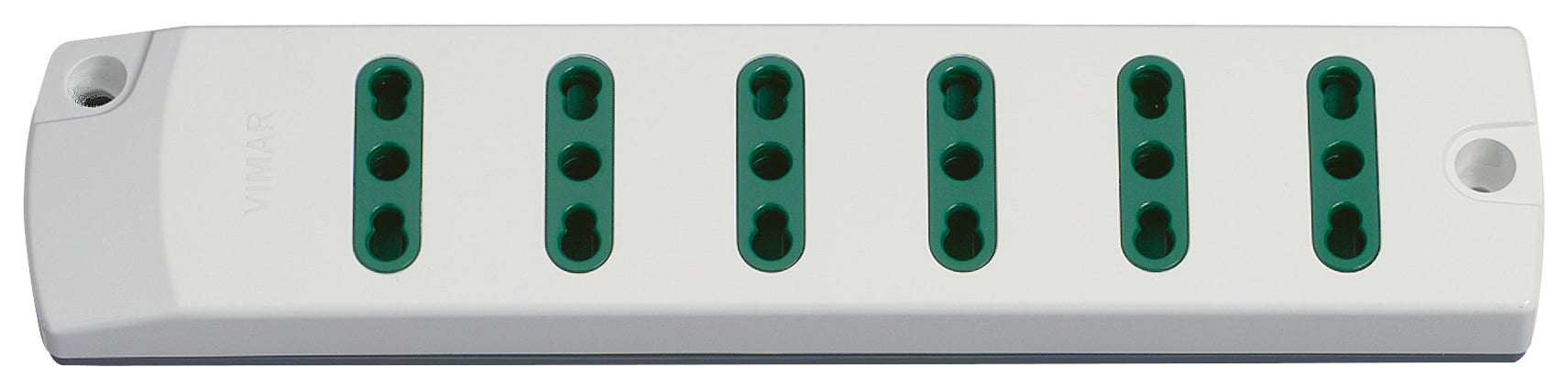 VIMAR - Presa mobile multipla 2P+T 16 A 250 V~ 6 uscite Sicury Standard Italiano P17/11, 3680 W, Bianco