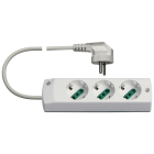 VIMAR - Presa multipla 3P30+S31 bianca, 3 uscite SICURY, cavo 1,5 m 3G1, spina 2P+T 16 A, potenza 3680 W, uscita cavo 90°, standard italiano.