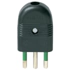 VIMAR - Spina Sicury 2P+T 10A Nero Standard Italiano Uscita Cavo