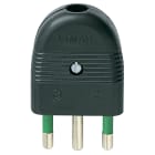 VIMAR - Spina Sicury 2P+T 16A Nero Standard Italiano Uscita Cavo