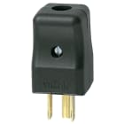VIMAR - Spina 2P+T 15A Nero Standard Americano e Arabia Saudita Uscita Cavo Assiale