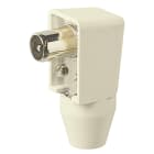 VIMAR - Spina TV Avorio Ø9,5 90° Coassiale IEC Z 75 Ohm Uscita Cavo