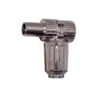 VIMAR - Connettore Maschio 90° Bianco Coassiale Uscita Cavo Tv-Rd-Sat