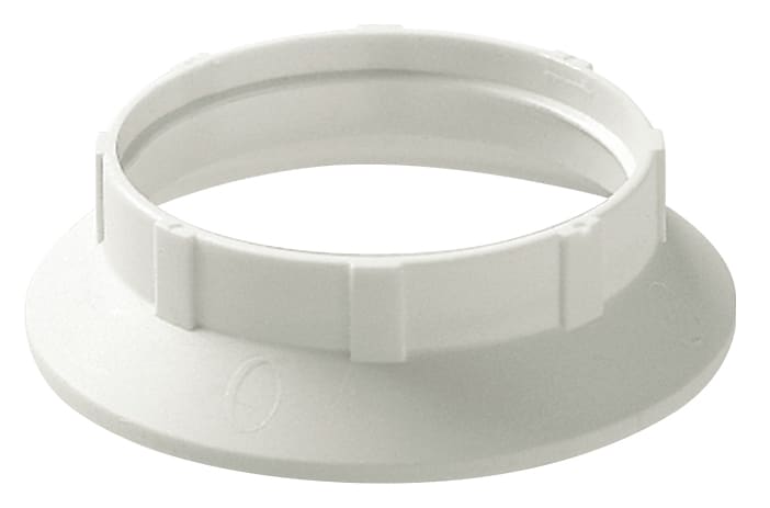 VIMAR - Anello per Portalampada E27 Bianco Fermaparalume con Camicia Filettata Poliestere Rinforzato Vetro
