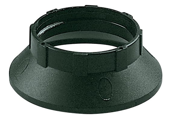 VIMAR - Anello fermaparalume E14 nero con camicia filettata in poliestere rinforzato vetro
