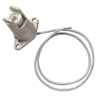 VIMAR - Portalampada Metallico R7S 10A/250V con Base di Fissaggio e Pastiglia Steatite per Lampade Alogene Fino a 1500W, 350mm Cavo Teflon PTFE 1,5mm2