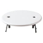 VIMAR - Coperchio Rotondo Ø76mm con Griffe per Scatole Ø55-70mm in Urea Bianco